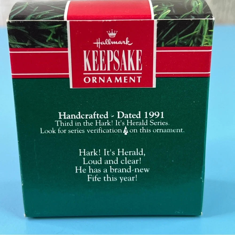Hallmark Keepsake Ornament Hark! Its Herald Handcrafted & Dated 1991 QX437-9